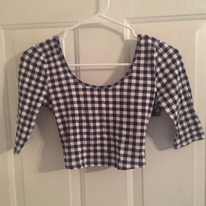Gingham crop top